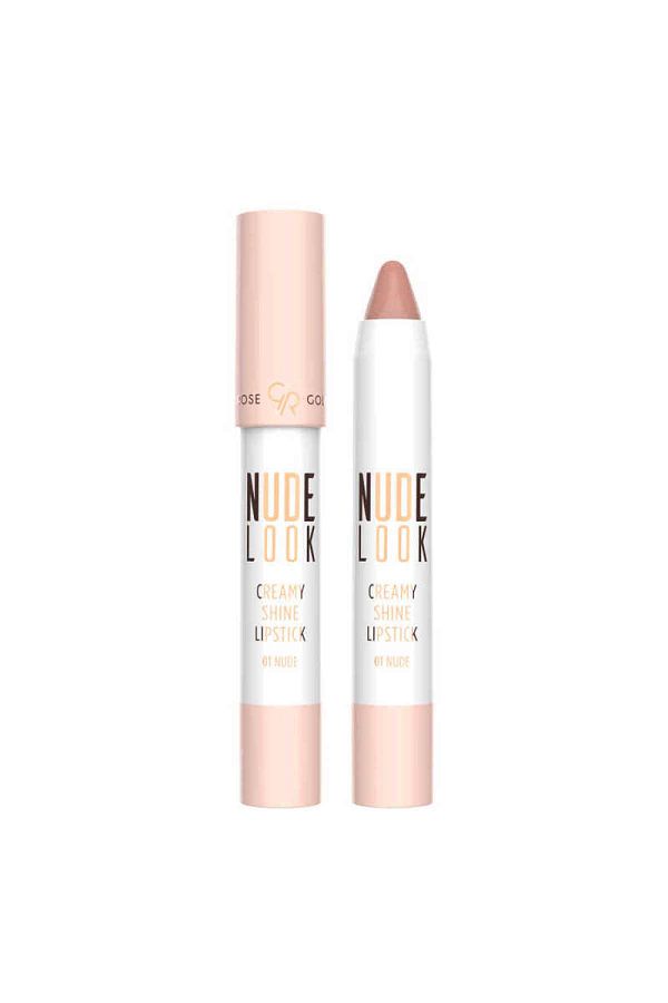 Golden Rose-Creamy, Nude Look Glossy Lipstick No:01 1
