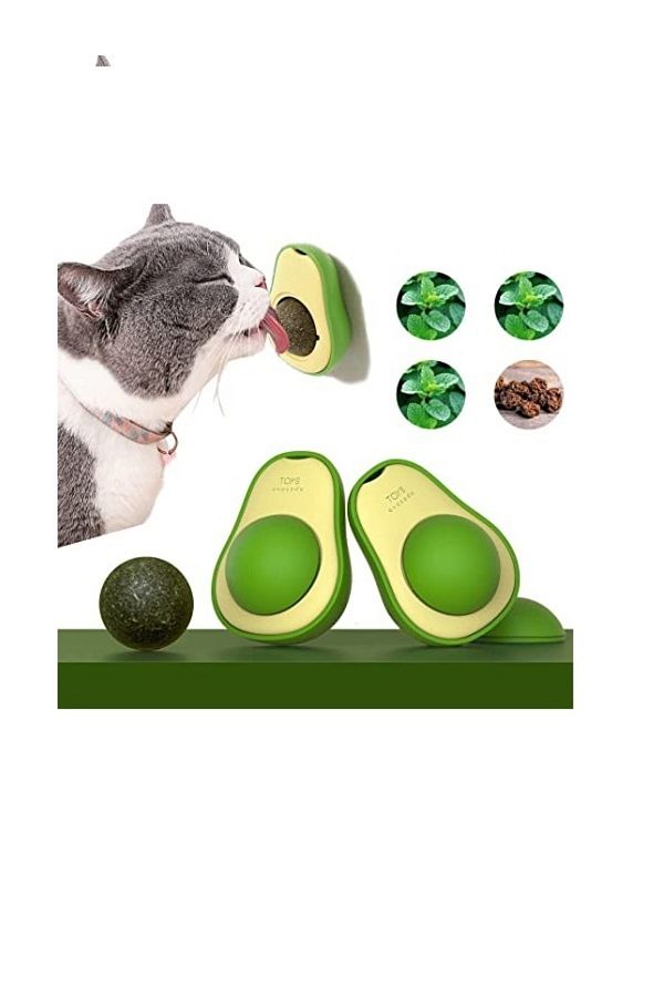 TROPİKAL-Avocado Catnip Wall Ball Cat Toy 1