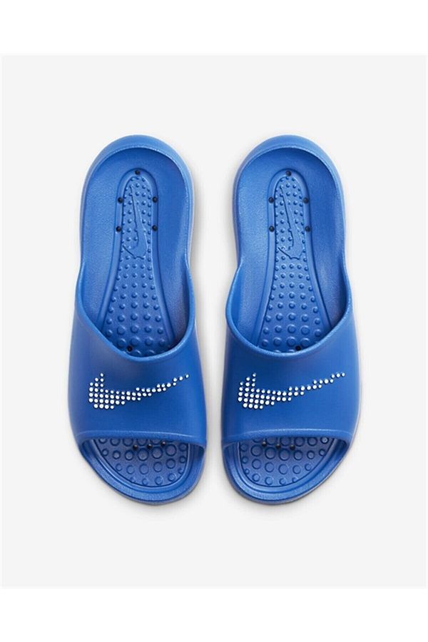 Nike slippers blue shop