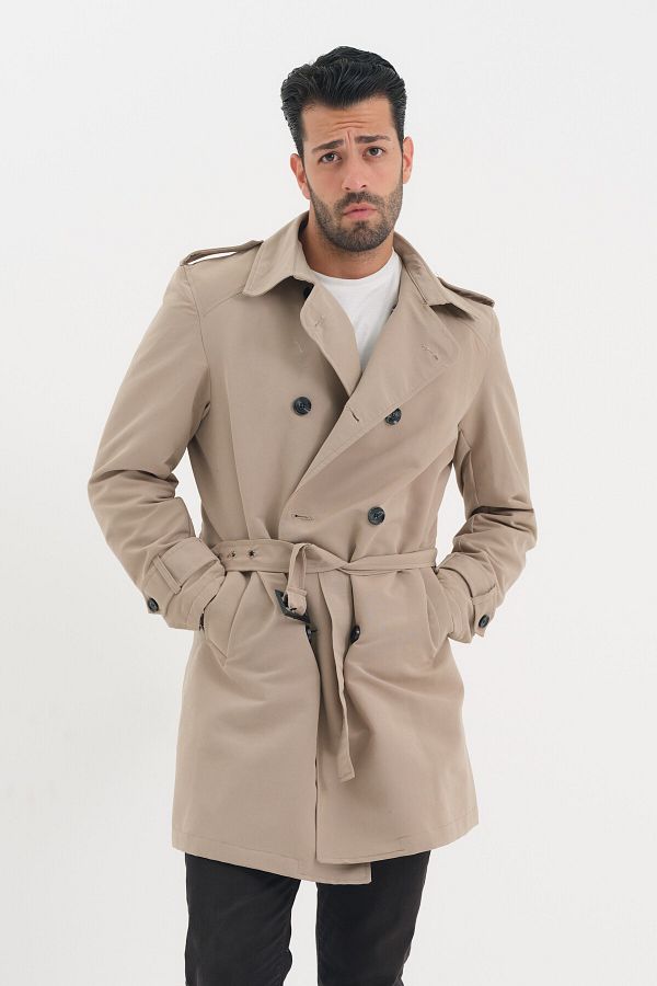 Mens cream trench coat uk top