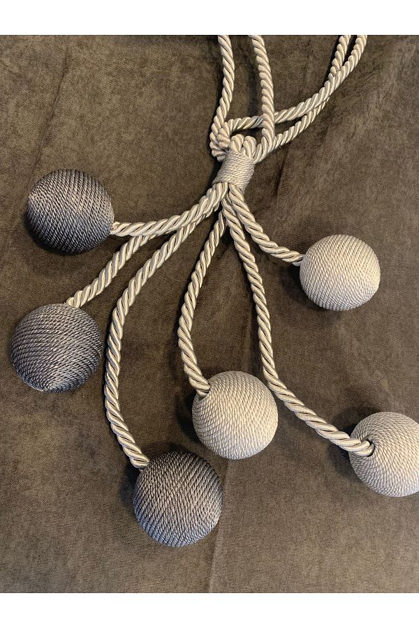 VANESSA PERDE-6 Ball Sack Rope Natural Linen Compatible with Curtains Rope Curtain Binding Background Curtain Binding Bracelet 1
