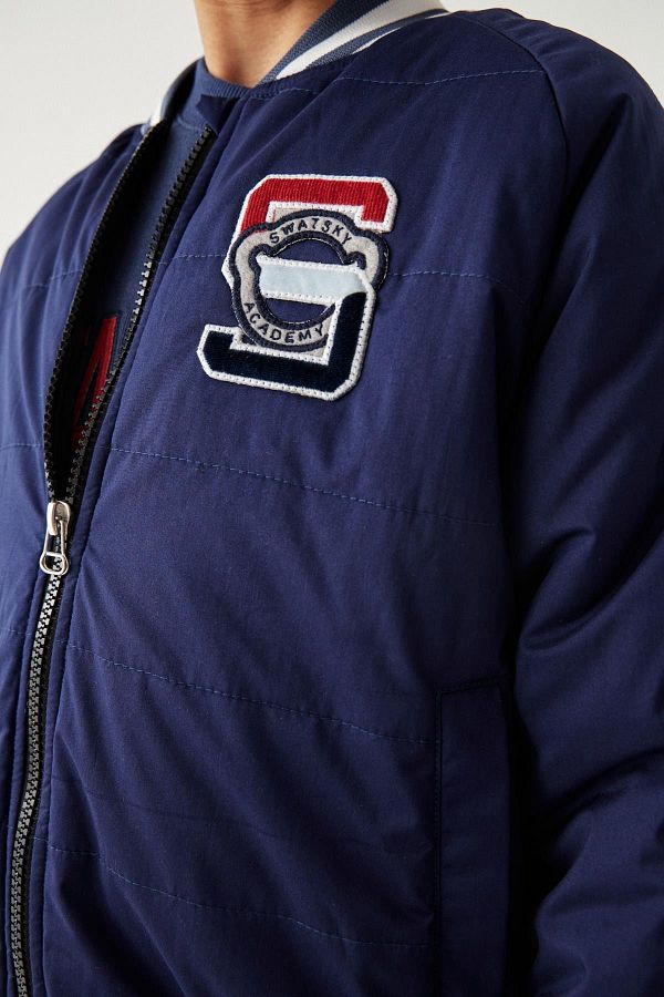 Wildface bomber jacket navy new arrivals