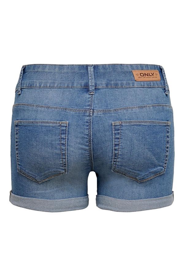 Only Onlcarmen Reg Shorts Wide Wb Dnm Women s Short Light Blue Trendyol