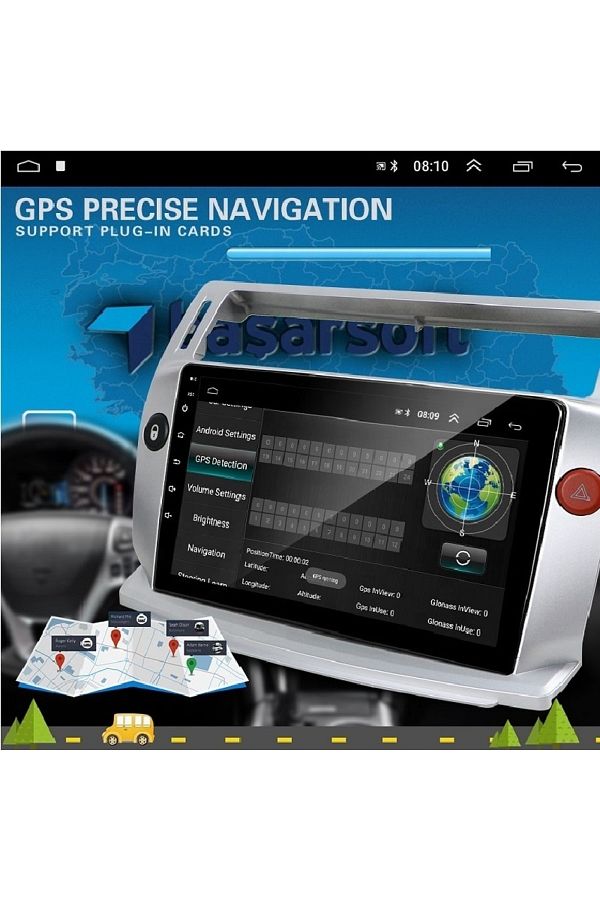 flytech-For 2004-2010 Citroen C4 Android Multimedia Navigation Tape 1