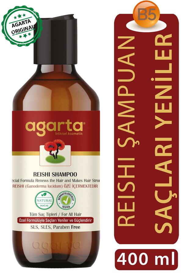 Agarta-400 ml Natural Reishi Extract Shampoo 1