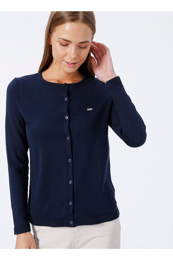 U.S. Polo Assn. Navy Blue Women s Cardigan Glt01 sk22 Trendyol