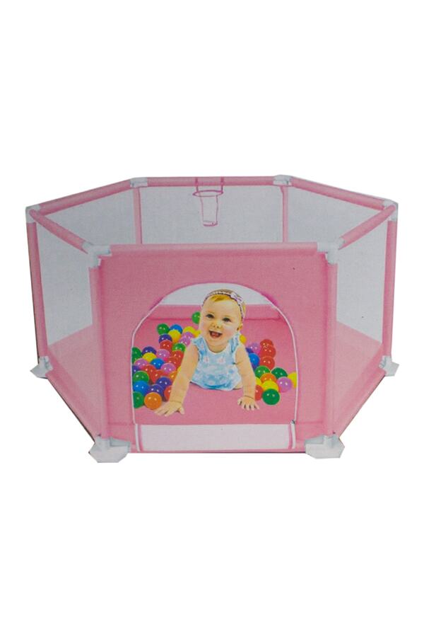 Erzi Çocuk Oyun Havuzu Güvenli Çocuk Çiti Pembe