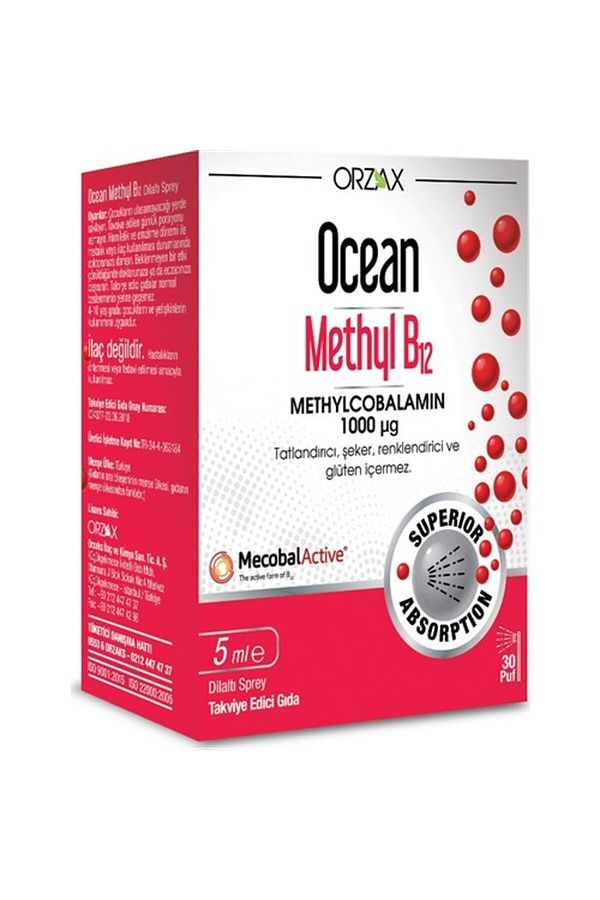 Ocean-Methyl B12 5 ml Under-Language Spray(Mid:01/2024) 1