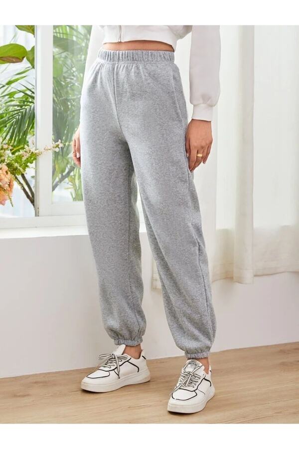 Graue jogginghose mit bund clearance