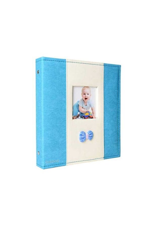 Genel Markalar Yapışkanlı Deri Bebek Fotoğraf Albümü 23x26 Cm