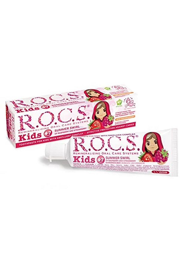 R.O.C.S.-معجون أسنان التوت والفراولة روكس لعمر 4-7 سنوات 1