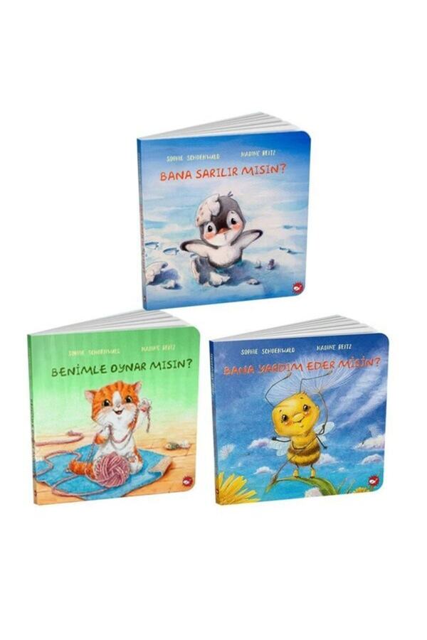 Beyaz Balina Yayınları 0-3 Yaş Resimli Interaktif Çocuk Kitapları Seti 2 - (3 KİTAP)