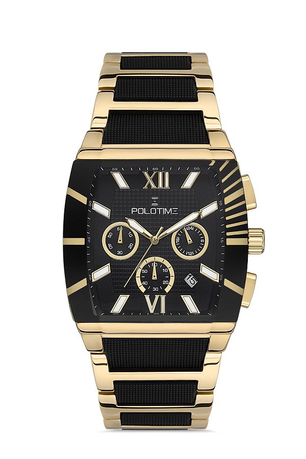 POLO TIME Polotime Chronograph Square Design Men s Wristwatch Fbnpt20347x Trendyol