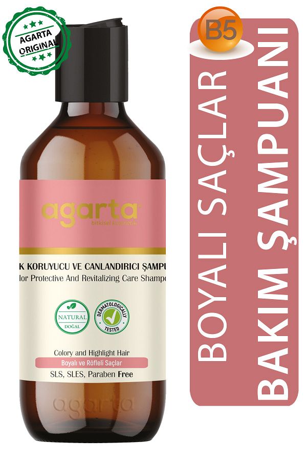 Agarta-Natural Color Protective and Revitalizing Shampoo 400 ml 1