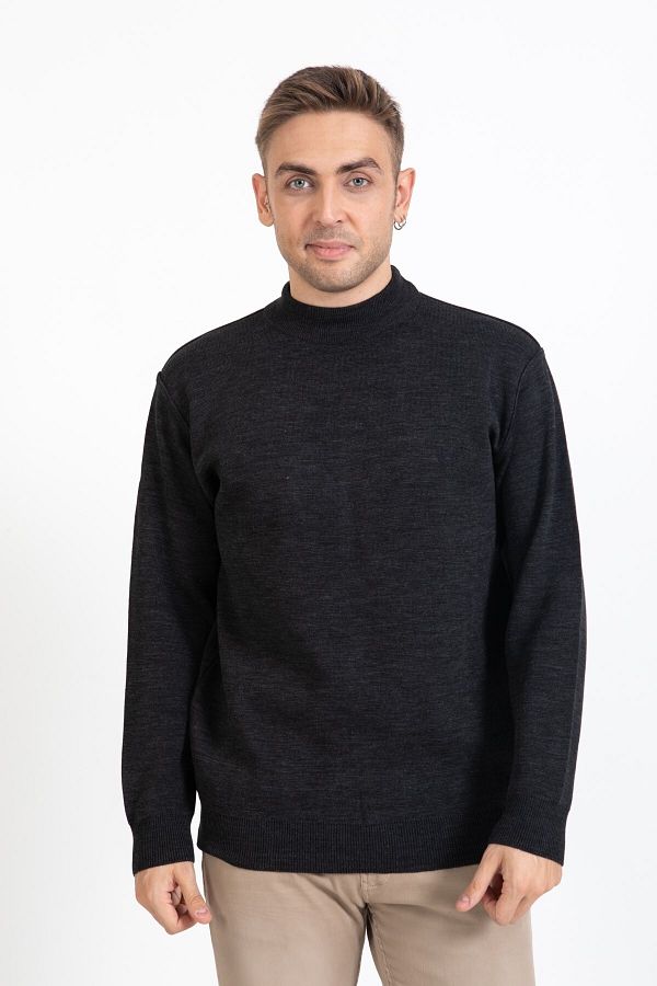 Mutlu City Men s Middle Age and Above Tight Woven Knitwear Knitted Acrylic Winter Dad Half Turtleneck Sweater 2050 smok Trendyol