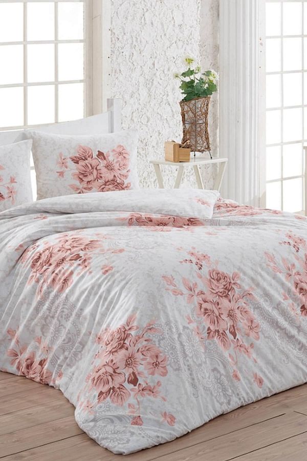 Taç-Kristal Light Double Duvet Cover Set Henna Pudra 1