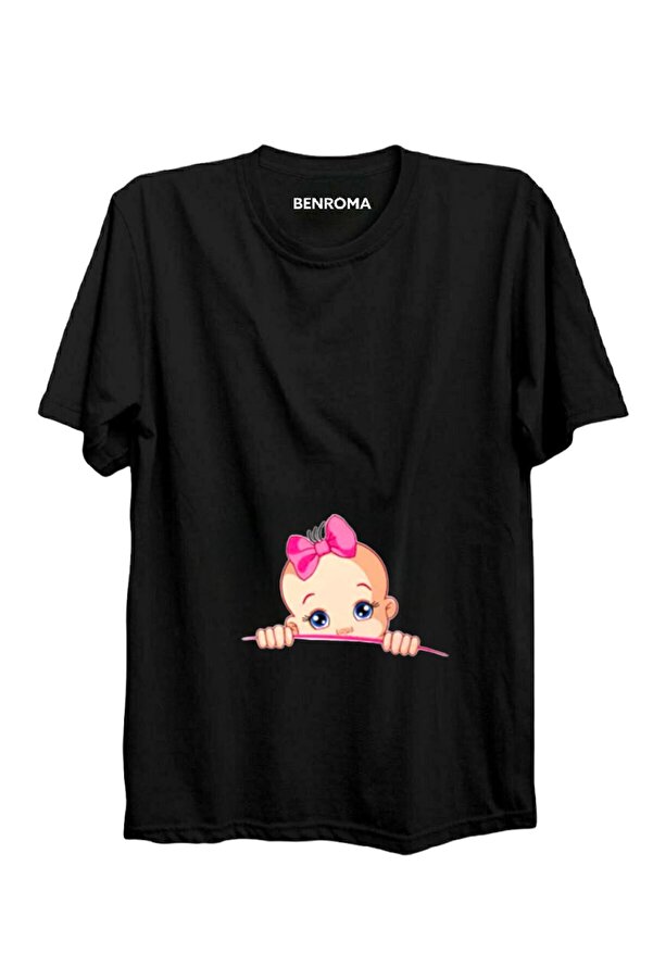 BENROMA Baskılı Hamile Tişört