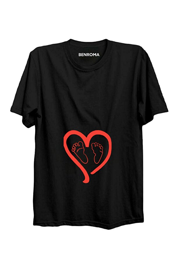 BENROMA Baskılı Hamile Tişört
