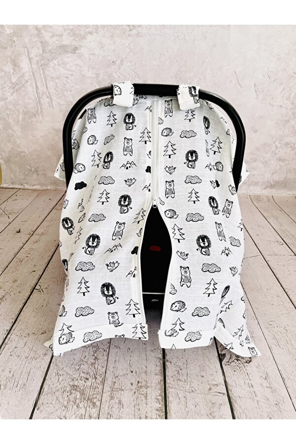 JUNİPERUS Hayvanlar Müslin Bezi Puset Örtüsü Fermuarlı