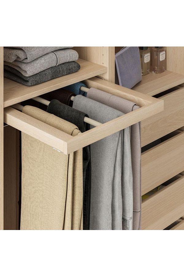 IKEA Komplement Sliding Trouser Hanger Bleached Oak Look 50x58 Cm Trendyol