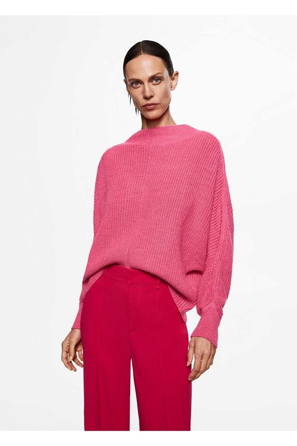 MANGO Woman-Dicker gestrickter Strickpullover 1