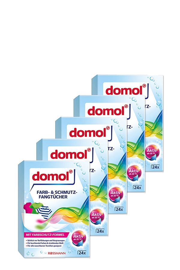 DOMOL-Color Separating Wipes 5 Pieces of 24 1