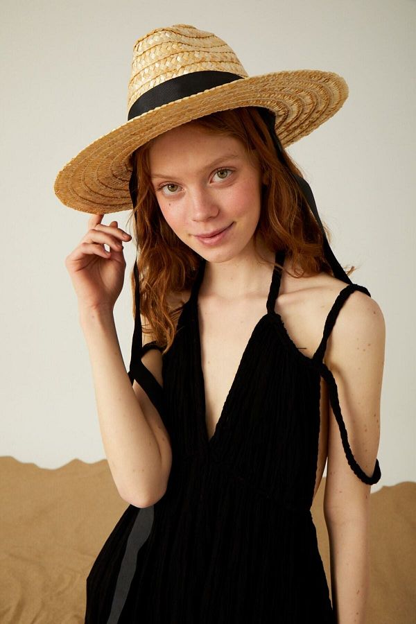 Towdoo-Straw Hat with Ribbon 1