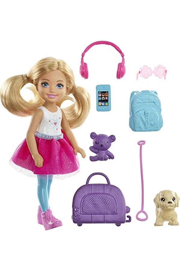 Barbie-Chelsea and Accessories in Travel, Including Dog 1