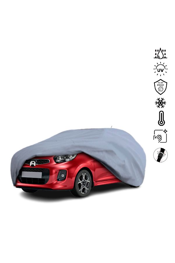 Teksin-Kia Picanto 2 (2011-2017) Car Cover with Miflon Waterproof Car Cover with UV Protector 1