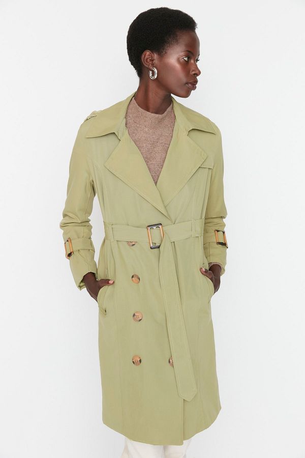 Light khaki trench coat store