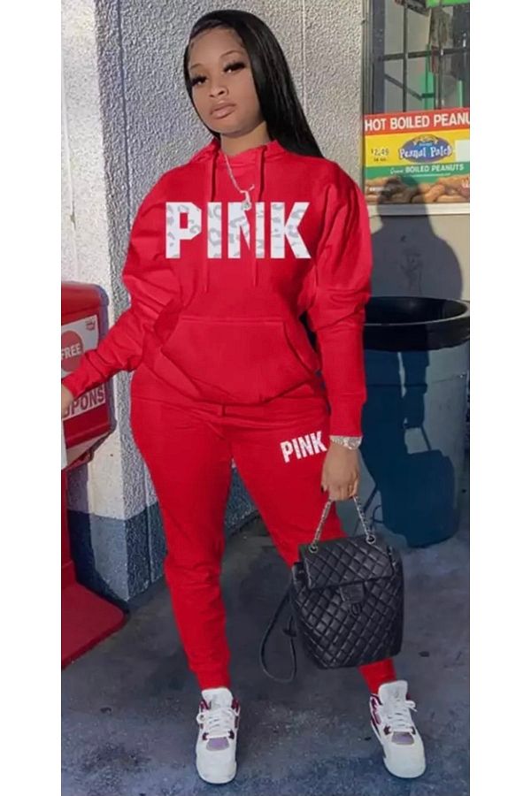 Womens hooded tracksuit set best sale