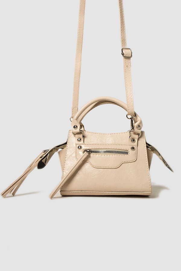 Bys Collection Women s Cross Strap Leather Cool Bag Cream Trendyol