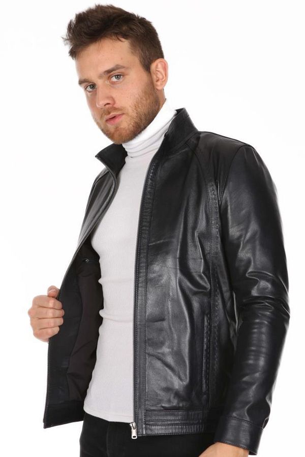 Mens leather jacket sports direct online