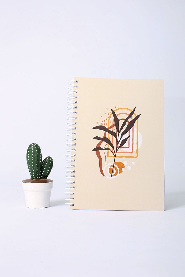 paperlab-A5 Flower Patterned Spiral Notebook 1