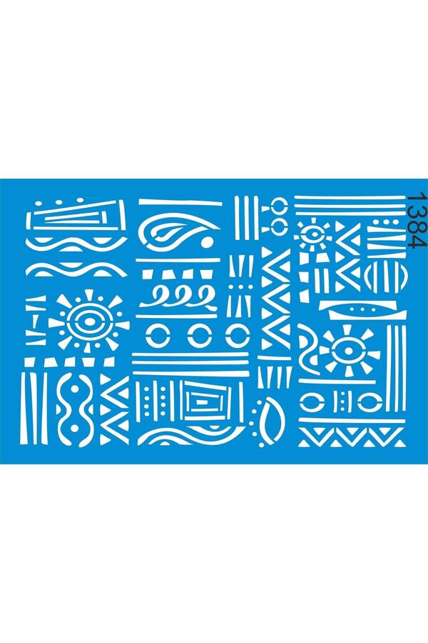 StencilSepeti-Authentic Kilim Pattern - Stencil Painting Template - 40x60cm - No Refund 1