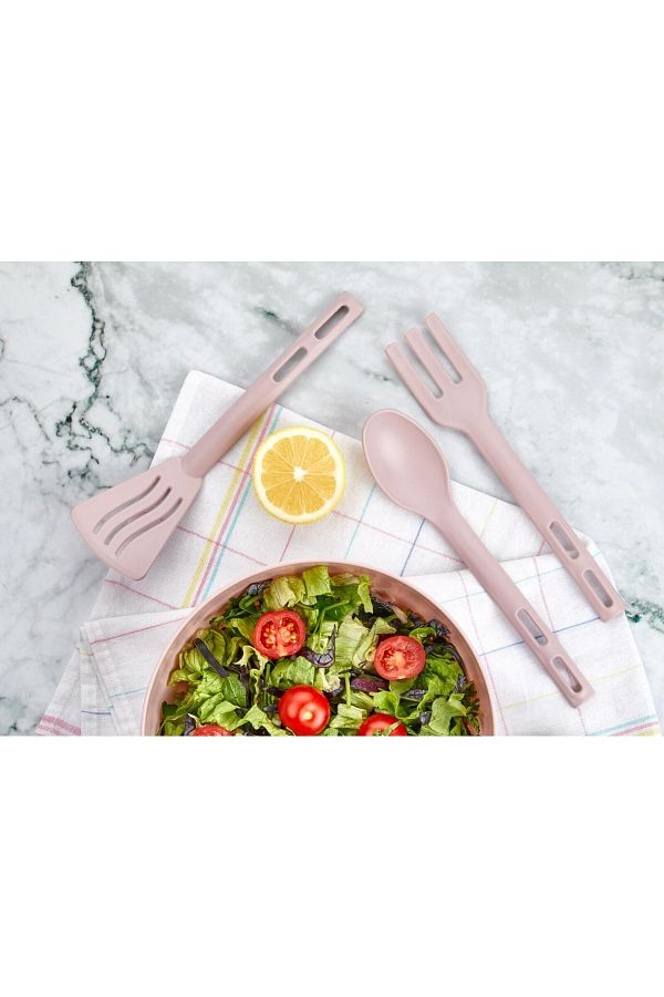 DEMPA-Serving Set 3 Spoon, Spatula and Fork Suitable for Microwave Use 1