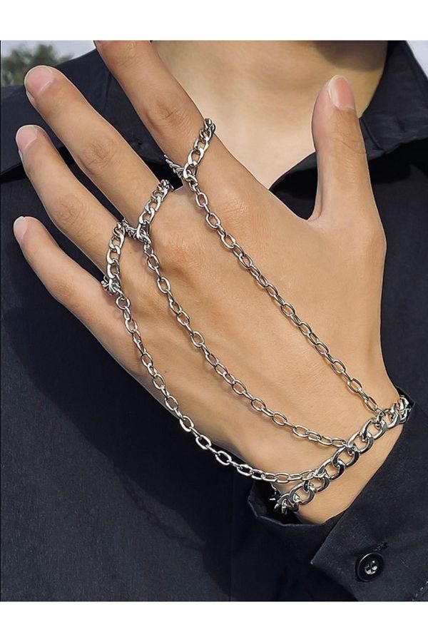 babel Men s Steel Ring Bracelet Set Suit Combination Trendyol
