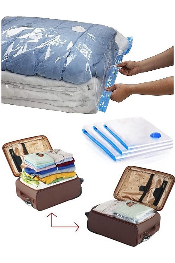 ULBAG 2 Pieces 60x80 Vacuum Storage Bag Suitable for Travel Suitcases Practical Solution Trendyol