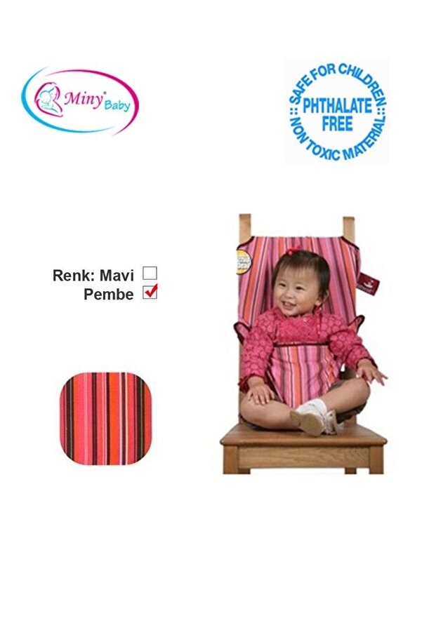 PORTAKAL SAFETY Pembe Güvenli Oturma Sandalye Kiti