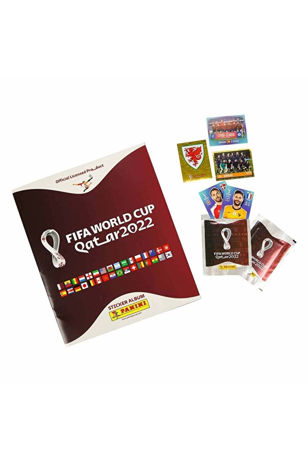 Panini Fıfa World Cup Katar 2022 Başlangıç Paketi Albüm Hediyeli 10 Adet Çıkartma