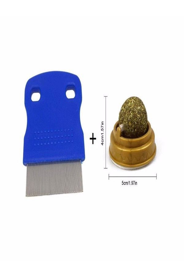 ugursepeti-Cat Lice and Flea Comb Catnip Cat Mint Play Ball 1