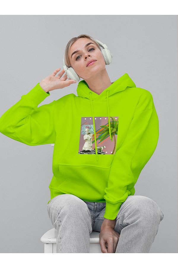 Neon designer hoodie clearance