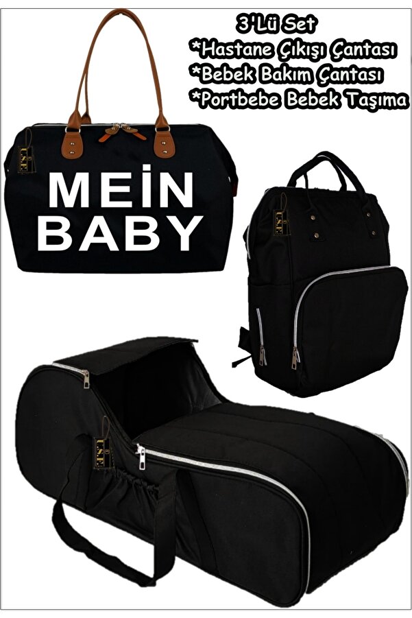 USF Portbebe Ana Kucağı Puset Anne Bebek Bakım Çantası Hastane Çıkış Çantası