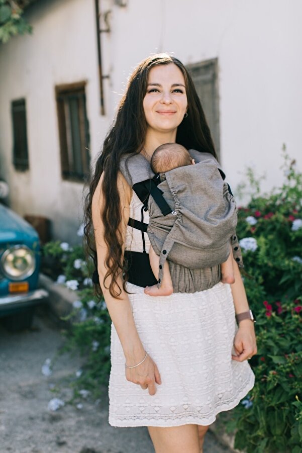 Neko Start Kanguru - Vizon (BEBEKLE BİRLİKTE BÜYÜYEN DOĞUMDAN İTİBAREN KULLANILAN ERGONOMİK KANGURU)