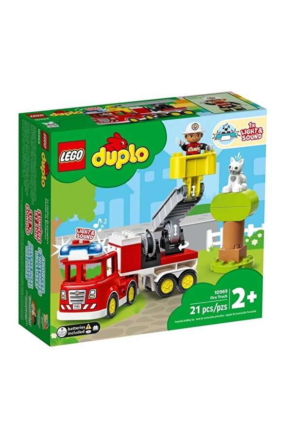 LEGO 10969 Duplo - Itfaiye Kamyonu, 21 Parça +2 Yaş