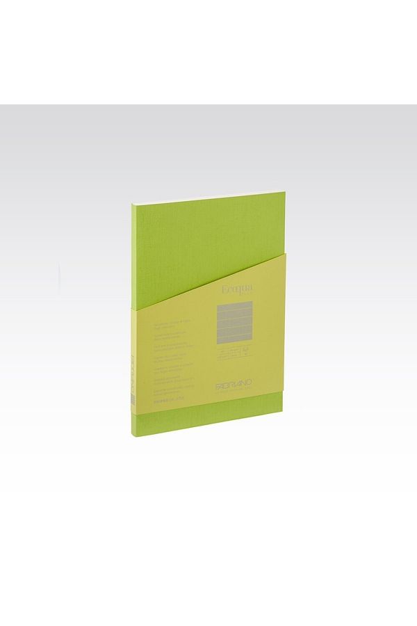 Fabriano-Ecoqua Plus Glue Bound Dotted Notebook : Lemon Green : A5 (90 Gr - 80 Sheets) 1