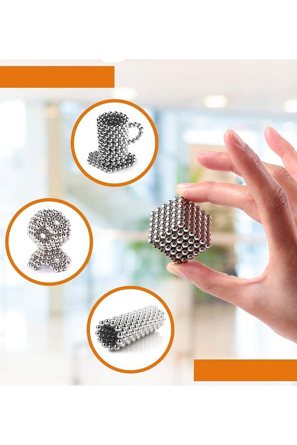 hitteknoloji Neodymium Magnet Ball Neocube Magnet Magnetic Lego Intelligence Cube 5mm Gray 216 Pieces Trendyol