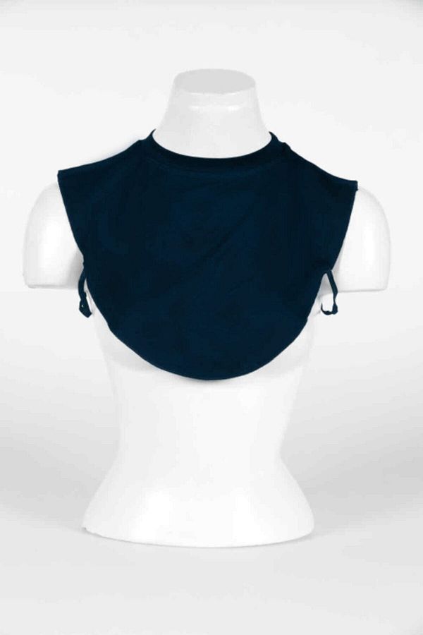 Gülistan-Combed Cotton Women's Navy Blue Hijab Neck Collar 1