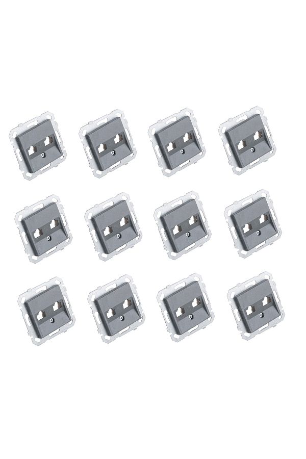 Netelsan-Byobu 12 Pieces Smoked Data Socket Without Jacks Without Frame 1