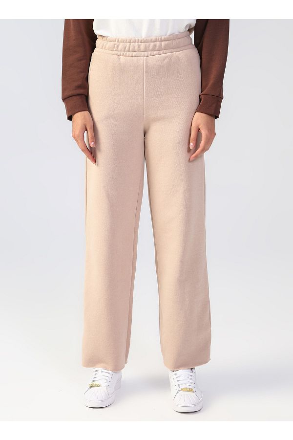 L MON COMPANY Lemon Sweatpants S Beige Trendyol